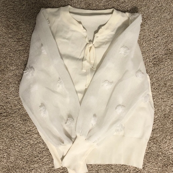 White mesh longsleeve 🔥XS/S - Picture 4 of 4